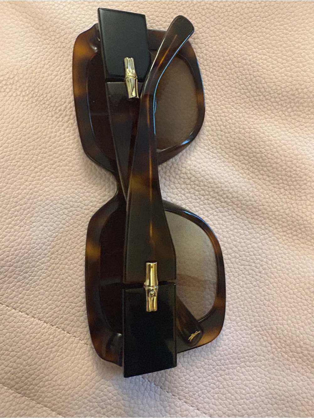 Longchamp  ( HAVANA )  Tortoise Sunglasses the HAVANA  with Gold Accent